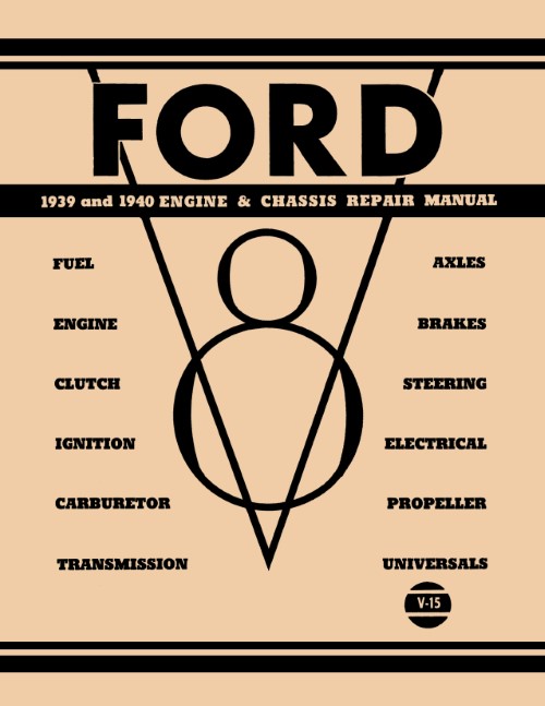 1939 1939 1940 Ford Mercury Flathead V8 Engine Repair Manual