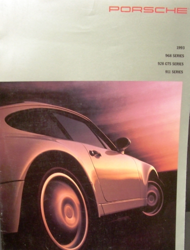 1993 Porsche Dealer Sales Brochure Original 968 928 GTS 911