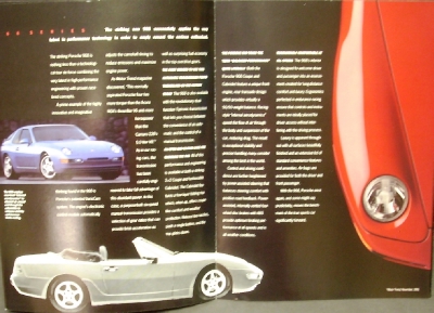 1993 Porsche Dealer Sales Brochure Original 968 928 GTS 911