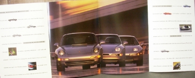 1994 Porsche Dealer Sales Brochure Folder 911 968 928 GTS Original