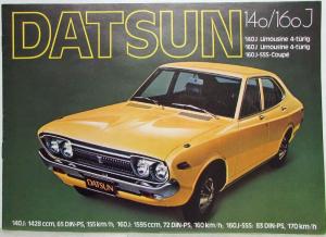 1973-1977 Datsun 140/160J Sales Brochure - German Text