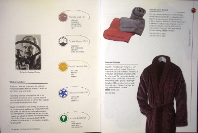 2000 Porsche Fall Dealer Lifestyle Accessories Sales Brochure Catalog Wearables