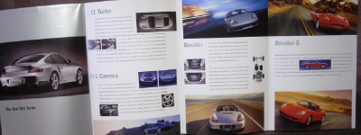 2000 Porsche Dealer Sales Brochure Folder The New 911 Turbo Carrera  Boxster