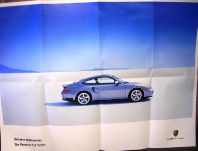 2000 Porsche Dealer Sales Brochure Folder The New 911 Turbo Carrera  Boxster