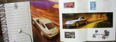 2000 Porsche Dealer Sales Brochure Folder 911 Boxster Style  Performance History