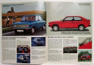 1978 Fiat Cars that Make You Happy Sales Folder - German Text