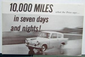 1961 Ford Anglia English Sales Brochure Original