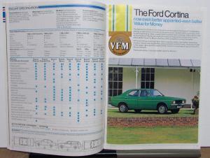 1975 1976 Ford All Model Catalog English Sales Brochure Magazine Original