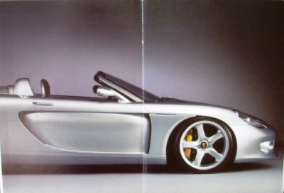 2000 Porsche Sales Brochure Carrera GT Prototype German & English Text Rare