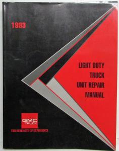 1993 GMC Light Duty Truck Unit Repair Service Shop Manual