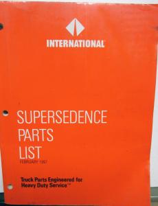 1992-1997 International Truck Dealer Supersedence Parts List 2/97
