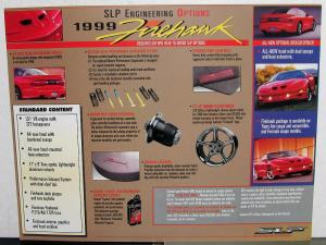 1999 Firehawk By SLP Engineering Special Edition Pontiac Firebird Sales Card GM