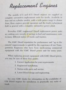 1957 GMC Truck Series 71 2-Cycle Diesel Engine Maintenance Manual
