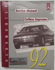 1992 Oldsmobile Cutlass Supreme Service Shop Repair Manual