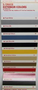 1983 GMC Truck Paint Colors FULL LINE Sales Folder Original