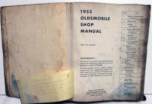 1953 Oldsmobile Dealer Service Shop Manual Repair Deluxe 88 Super 88 98 Series