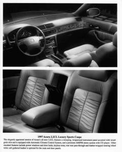 1997 Acura CL Luxury Sports Coupe Interior Press Photo 0166