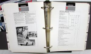 1989 Pontiac Dealer Album Paint Chips Upholstery LeMans Grand Prix Firebird