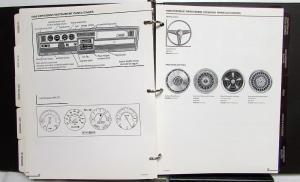 1986 Pontiac Dealers Album Paint Chips Upholstery Fiero Firebird Grand Am