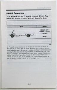 1992 Chevrolet Medium Duty Forward Control Truck Owners Manual and Maintenance
