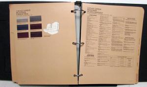 1983 Oldsmobile Dealer Album Paint Chips Upholstery Toronado Omega Firenza