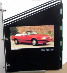 1989 Ford Fleet Dealers Album Trucks Mustang Thunderbird Ranger
