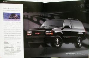 1995 GMC Truck Jimmy Sonoma Sierra Suburban Yukon Vans Sales Brochure Original