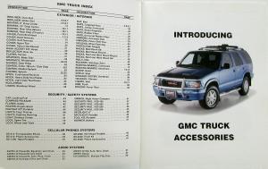 1996 GMC Truck Dealer Accessory Options Sales Brochure Catalog DEALER ONLY ITEM