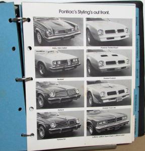 1976 Pontiac Dealer Sales Album Specs Options Firebird Trans Am Grand Prix