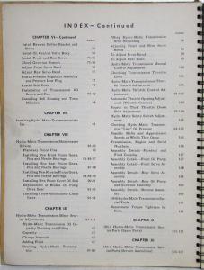 1946 Oldsmobile Hydra-Matic Drive Service Instructions Shop Manual