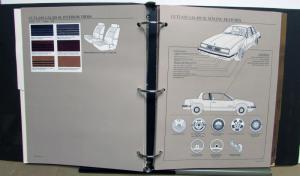 1988 Oldsmobile Dealer Album Paint Chips Upholstery Cutlass Toronado Delta 88