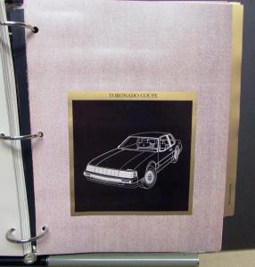 1988 Oldsmobile Dealer Album Paint Chips Upholstery Cutlass Toronado Delta 88