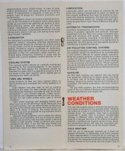 1974 Fuel Economy Your Car and You The Economy Experts Booklet from AMC Dealers
