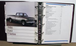 1986  Ford Light Truck Book Paint Chips Bronco II Ranger F-Series Econoline