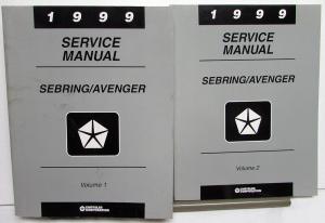1999 Chrysler Sebring & Dodge Avenger Service Shop Repair Manual 2 Volume Set