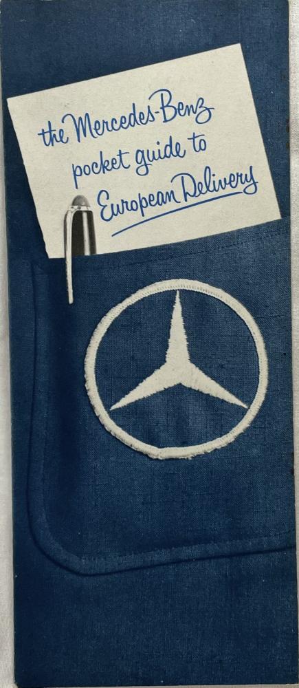 1968 Mercedes-Benz Pocket Guide to European Delivery Sales Brochure