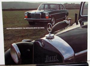 1971 Mercedes-Benz 220 Diesel Marvelous Maverick Sales Brochure