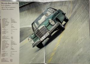 1971 Mercedes-Benz Full Line Prestige Sales Brochure includes 350 SL - French