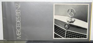 1972 Mercedes-Benz Full Line Sales Brochure Includes C111