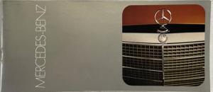 1973 Mercedes-Benz Silver Cover Showing Grille Sales Brochure - 220 450