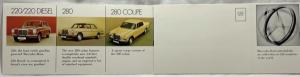 1973 Mercedes-Benz Tri-fold Sales Folder 220 280 450