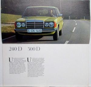 1977 Mercedes-Benz Programme des Voitures de Tourisme Sales Brochure - French