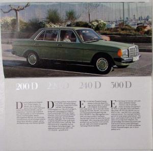 1977 Mercedes-Benz Personenwagen Programm Sales Brochure - German Text