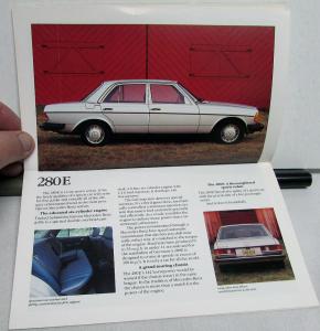 1979 Mercedes-Benz Small Sales Brochure 240D 280E 300D 450SEL 6.9