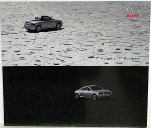 2002 Audi TT Coupe and Roadster Prestige Sales Brochure - Dutch Text