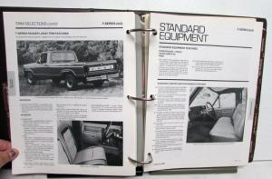 1980 Ford LT Trucks Facts Organizer F Series Bronco Courier Econoline