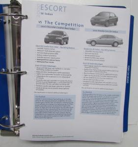 2000 Ford Car Source Book  Mustang Contour Escort ZX2 Focus Crown Victoria
