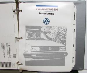 1989 Volkswagen Fleet Guide Jetta Golf Cabriolet Fox GL Wagon GTI 16V