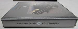 1989 Volkswagen Fleet Guide Jetta Golf Cabriolet Fox GL Wagon GTI 16V