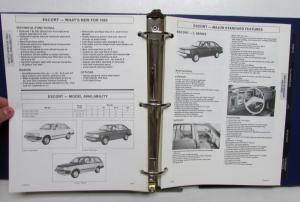 1983 Ford Car Facts Book EXP Escort Mustang LTD Crown Victoria